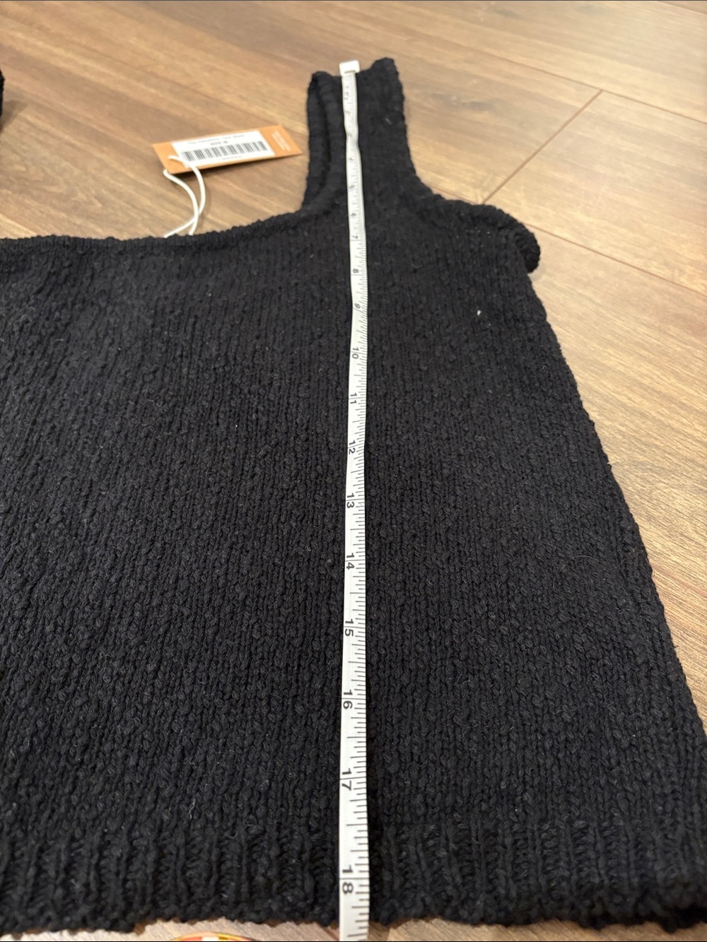 Poppy Barley Black Cotton Linen Knit Tank - Picture 9 of 9